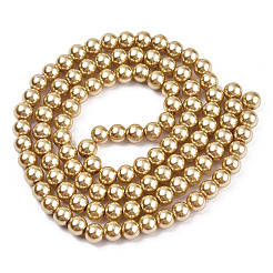 Выпечка окрашены перламутровый стекла жемчужные нити круглый шарик&nbsp;LS-HY-Q330-8mm-11A