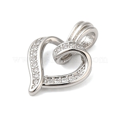 Подвески из латуни и прозрачного циркония с покрытием стойки&nbsp;KK-S372-26P