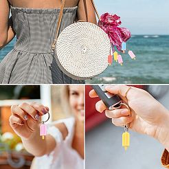 40 шт. 5 цвета непрозрачные подвески из смолы&nbsp;RESI-CJ0002-99