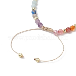 Регулируемые плетеные браслеты из нейлоновой нити для женщин&nbsp;BJEW-JB11660-02