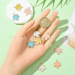 10 шт. 5 цвета осенняя тема подвески из цинкового сплава&nbsp;ENAM-YW0005-10