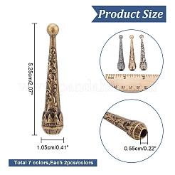 14 шт. 7-цветные литые наконечники для шнура&nbsp;FIND-NB0004-02