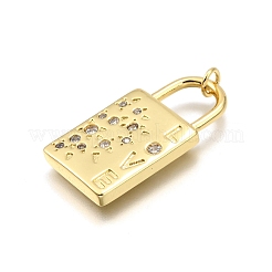 Латунные микро проложить кубического циркония подвески&nbsp;KK-K401-30G