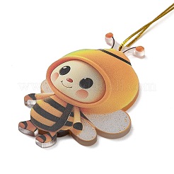 Акриловый кулон с милыми пчелками&nbsp;LS-HJEW-G026-01E