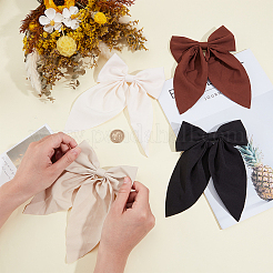 12 шт. 4-х цветные заколки для волос из полиэстера и железа в виде аллигатора&nbsp;PHAR-ME0001-01