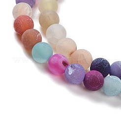 Естественные выветрившиеся агатовые бусины&nbsp;G-G589-4mm-17