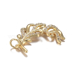 Кулоны из латуни с прозрачным фианитом&nbsp;ZIRC-F120-085G