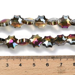 Гальванизируйте прозрачные стеклянные бусины&nbsp;EGLA-H112-04HR-02