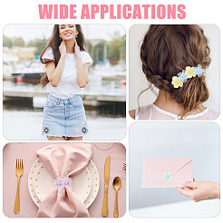 60шт 10-х цветные тканевые цветы&nbsp;DIY-CA0007-77