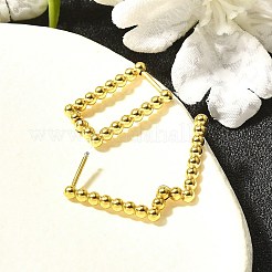 Серьги-кольца из нержавеющей стали 304 для женщин&nbsp;EJEW-M068-08A-G