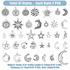 Сплавочные подвески тибетского стиля&nbsp;FIND-HY0002-85