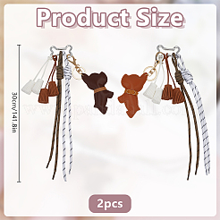 2 шт. подвеска с кисточками для собак из полиэстера&nbsp;HJEW-DR00266