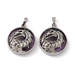 Подвески из натурального аметиста &nbsp;G-H281-05G