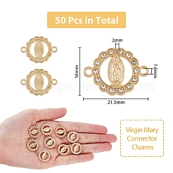 Подвески из религиозного сплава с кристаллическими стразами&nbsp;FIND-WH0416-94