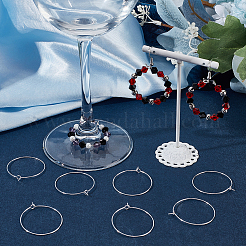 100 шт. 316 хирургическая нержавеющая сталь винные бокалы кольца подвески&nbsp;STAS-BBC0005-97C