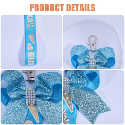 4 шт. 2-х цветная тканевая подвеска-бантик&nbsp;FIND-CA0010-24A