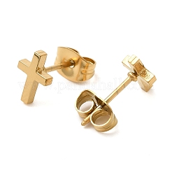 Серьги-гвоздики из нержавеющей стали 304&nbsp;EJEW-I311-01C-G