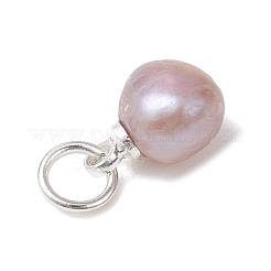 Подвески из натурального культивированного пресноводного жемчуга с двух сторон полированные&nbsp;PALLOY-JF04916-02