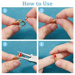 1 шт. 925 регулируемые фурнитуры для колец из стерлингового серебра&nbsp;RJEW-HS0001-01G