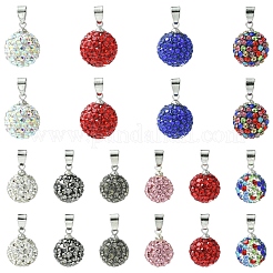 10 шт. подвески из полимерной глины ручной работы со стразами&nbsp;RB-YW0001-29A