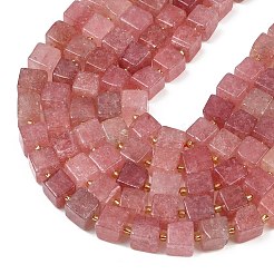 Природного кварца клубники нитей бисера&nbsp;G-G053-B27-01