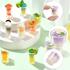 20 шт. 10 стиля миниатюрные украшения для прохладительных напитков из смолы&nbsp;DJEW-CJ0001-22