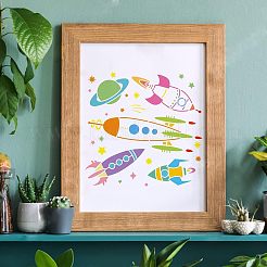 Пластиковые многоразовые шаблоны трафаретов для рисования&nbsp;DIY-WH0172-329