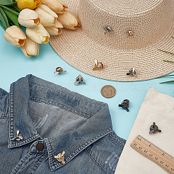 10 шт. 5 стиля броши-булавки из цинкового сплава&nbsp;JEWB-FG0001-46