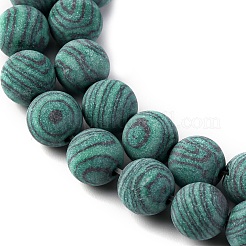 Синтетического малахита бисер нитей&nbsp;G-F668-19-8mm