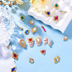 24шт 24 стиля кабошоны из сплава стекла&nbsp;MRMJ-TA0001-38