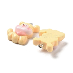 Подвески в виде щенков из непрозрачной смолы&nbsp;LS-RESI-R444-02E