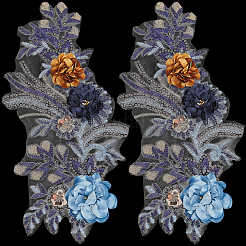 Полиэстер компьютеризированная вышивка ткань утюгом / пришить заплатки&nbsp;DIY-WH20011-81A