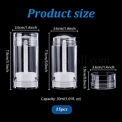 Пластиковые бутылки с дезодорантом с закручивающейся головкой&nbsp;CON-WH0115-16