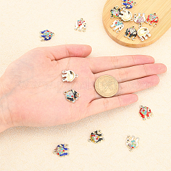 Подвески из сплава и страза&nbsp;ENAM-PH0001-41G-RS