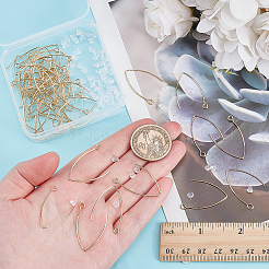 50 шт. крючки для сережек из нержавеющей стали 304&nbsp;STAS-ME0001-51G