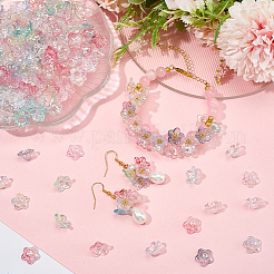 420шт 7 цвета акриловые колпачки для бусин&nbsp;OACR-SP0001-70