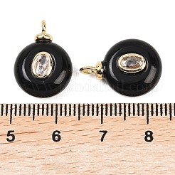 Подвески из натурального черного оникса (окрашенные и нагретые)&nbsp;G-Z134-03G-04