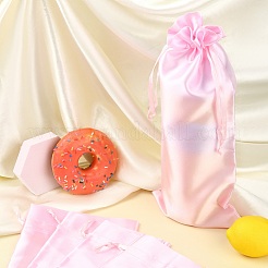 Розовый атласный мешочек для бутылки вина&nbsp;ST-CJ0033-01