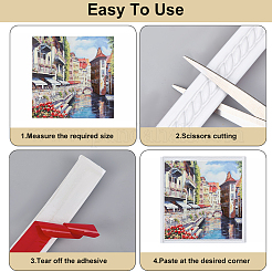 ПВХ самоклеящаяся гибкая молдинговая отделка&nbsp;DIY-WH20007-57B