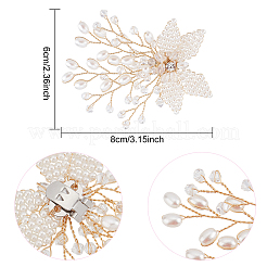 Абс пластик имитация жемчуга бисер цветок свадебные украшения для обуви&nbsp;FIND-WH0126-71G
