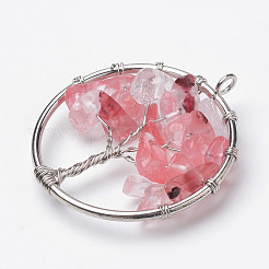 Природные и синтетические смешанные каменные подвески&nbsp;G-S271-21