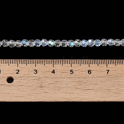 Гальванизируйте прозрачное стекло бисер нитей&nbsp;EGLA-A035-T4mm-L19