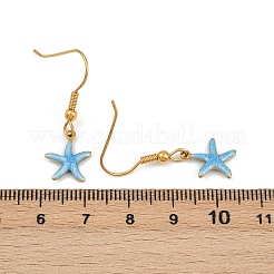 Серьги-подвески из нержавеющей стали 304 серии Ocean&nbsp;LS-EJEW-K017-01C-G