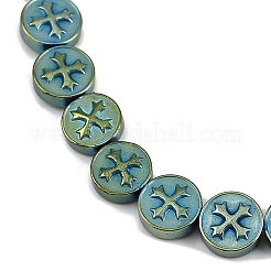 Гальванические нити из синтетических немагнитных гематитовых бусин&nbsp;G-K375-B02