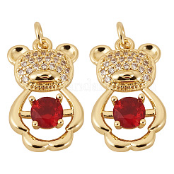 2шт латунные подвески с микропаве и кубическим цирконием&nbsp;KK-TA0002-81B