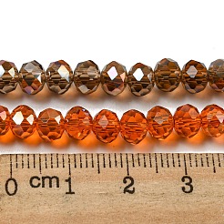 Стеклянные бусины с гальваническим покрытием &nbsp;EGLA-A034-T6mm-J