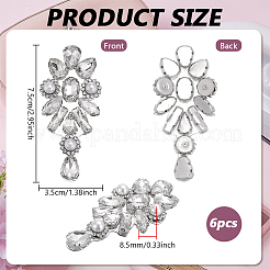 6 шт. цветок со стразами&nbsp;FIND-FG0005-29