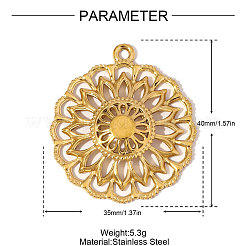 Подвески из нержавеющей стали 304&nbsp;STAS-OY006-16G
