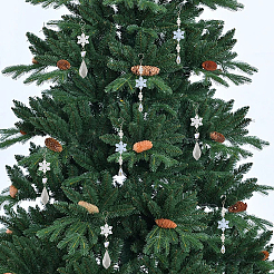 36 шт. двухцветные светящиеся прозрачные акриловые бусины&nbsp;OACR-SC0002-78