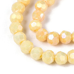 Антикоррозийные гальванические стеклянные бусины&nbsp;EGLA-T021-4mm-15-05